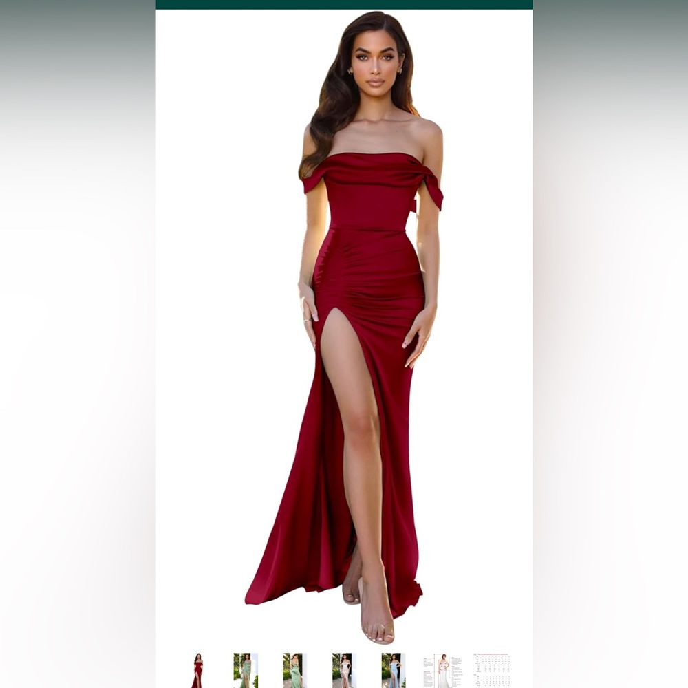 Satin Bridesmaid mermaid dress
